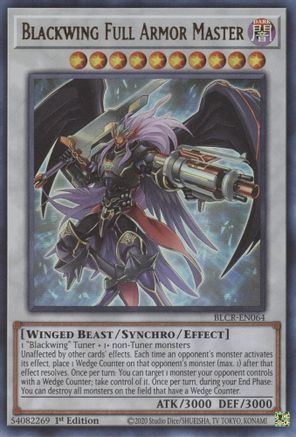 Blackwing Full Armor Master (BLCR-EN064) - Battles of Legend: Crystal Revenge 1st Edition - Premium Yugioh Single from Konami - Just $0.25! Shop now at Game Crave Tournament Store