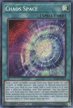 Chaos Space (BLCR-EN073) - Battles of Legend: Crystal Revenge 1st Edition - Premium Yugioh Single from Konami - Just $0.26! Shop now at Game Crave Tournament Store