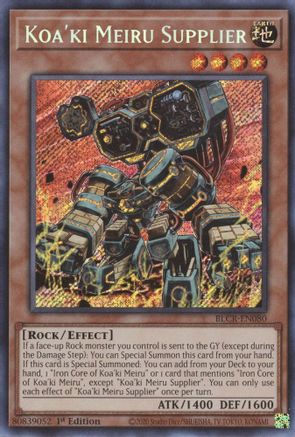 Koa'ki Meiru Supplier (BLCR-EN080) - Battles of Legend: Crystal Revenge 1st Edition - Premium Yugioh Single from Konami - Just $0.25! Shop now at Game Crave Tournament Store