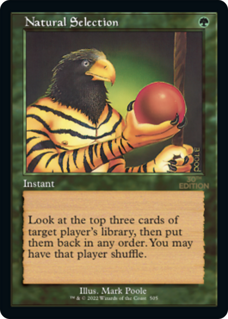 Natural Selection (30A-505) - 30th Anniversary Edition - Premium MTG Single from Wizards of the Coast - Just $20.40! Shop now at Game Crave Tournament Store