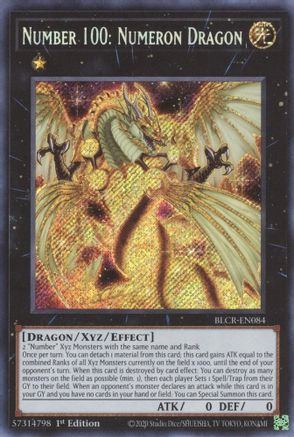 Number 100: Numeron Dragon (BLCR-EN084) - Battles of Legend: Crystal Revenge 1st Edition - Premium Yugioh Single from Konami - Just $0.25! Shop now at Game Crave Tournament Store