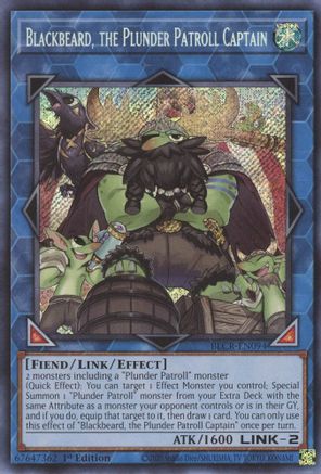 Blackbeard, the Plunder Patroll Captain (BLCR-EN094) - Battles of Legend: Crystal Revenge 1st Edition - Premium Yugioh Single from Konami - Just $0.26! Shop now at Game Crave Tournament Store