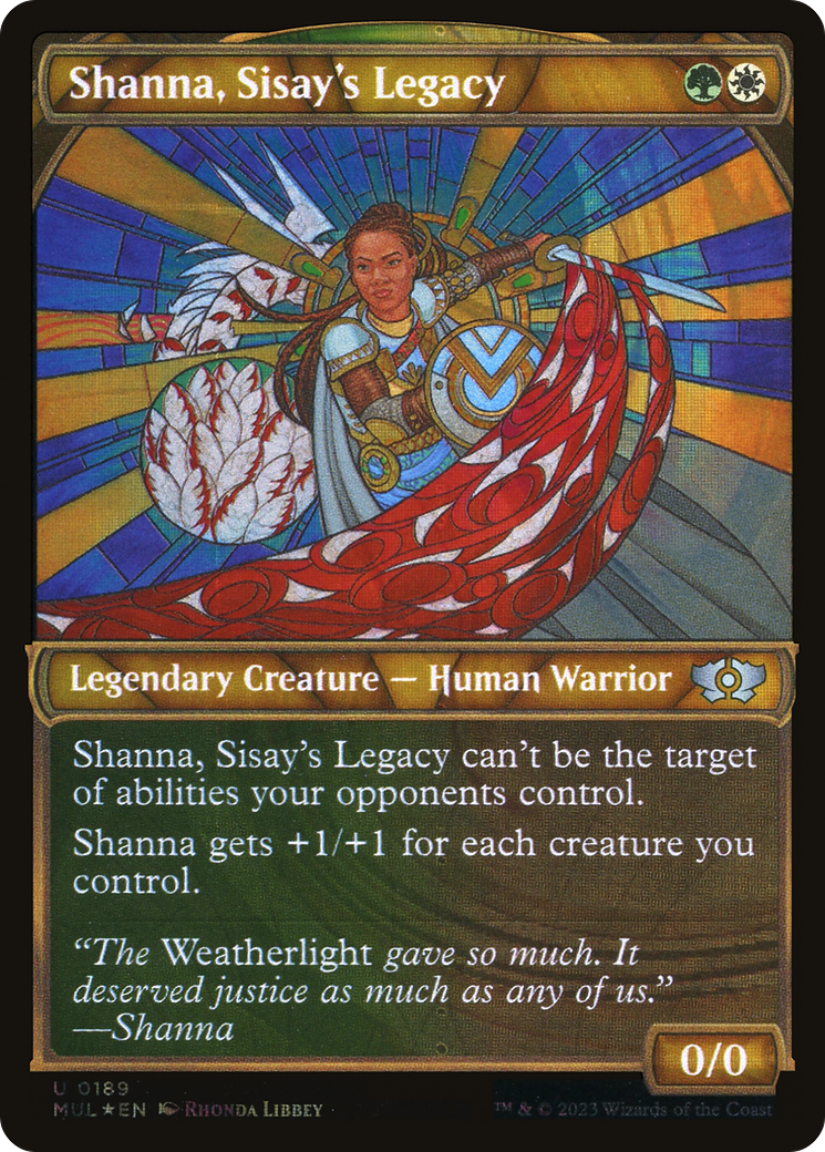 Shanna, Sisay's Legacy (MUL-189) - Multiverse Legends: (Showcase) Foil - Premium MTG Single from Wizards of the Coast - Just $0.25! Shop now at Game Crave Tournament Store