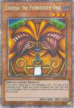 Exodia the Forbidden One (Starlight Rare) (BLCR-EN101) - Battles of Legend: Crystal Revenge 1st Edition - Premium Yugioh Single from Konami - Just $159.97! Shop now at Game Crave Tournament Store