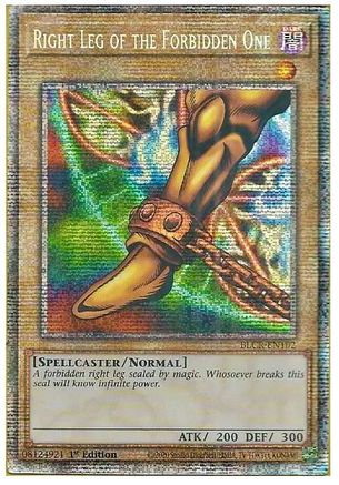 Right Leg of the Forbidden One (Starlight Rare) (BLCR-EN102) - Battles of Legend: Crystal Revenge 1st Edition - Premium Yugioh Single from Konami - Just $22.21! Shop now at Game Crave Tournament Store
