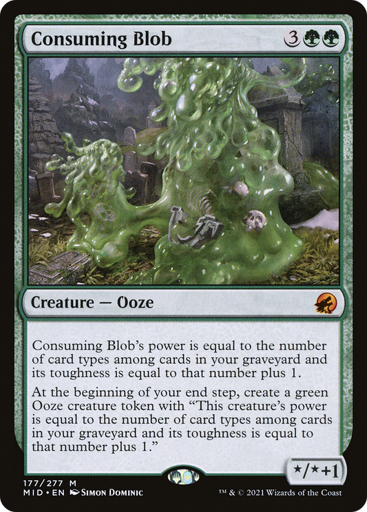 Consuming Blob (MID-177) - Innistrad: Midnight Hunt Foil - Premium MTG Single from Wizards of the Coast - Just $0.11! Shop now at Game Crave Tournament Store