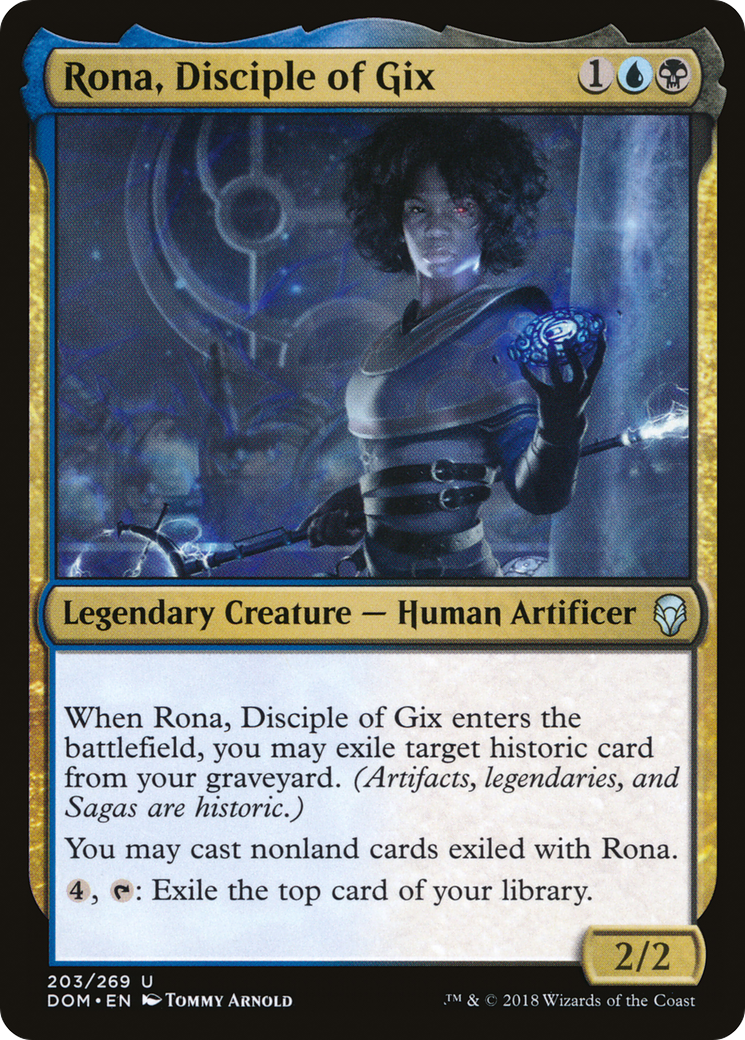Rona, Disciple of Gix (DOM-203) - Dominaria - Premium MTG Single from Wizards of the Coast - Just $0.25! Shop now at Game Crave Tournament Store