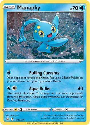 Manaphy SWSH275/307 - SWSH Black Star Promos Holofoil - Premium Pokemon Single from Nintendo - Just $0.50! Shop now at Game Crave Tournament Store