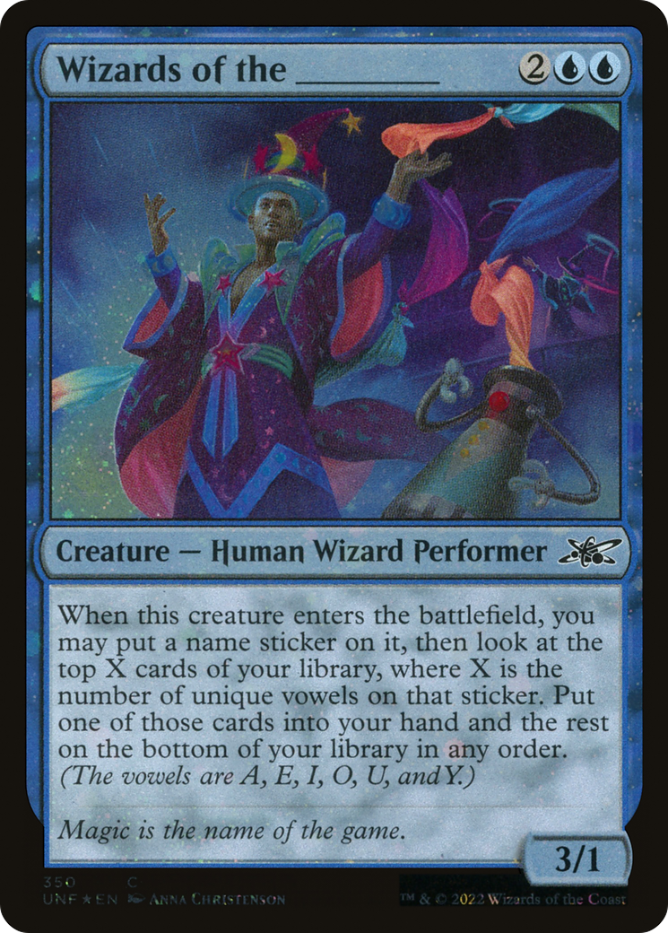 Wizards of the _____ (UNF-350) - Unfinity Foil - Premium MTG Single from Wizards of the Coast - Just $0.08! Shop now at Game Crave Tournament Store