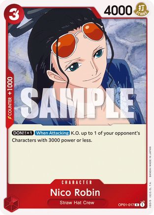 Nico Robin (OP01-017) - Romance Dawn Foil - Premium One Piece Single from Bandai - Just $0.36! Shop now at Game Crave Tournament Store