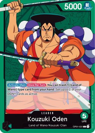 Kouzuki Oden (OP01-031) - Romance Dawn - Premium One Piece Single from Bandai - Just $0.25! Shop now at Game Crave Tournament Store