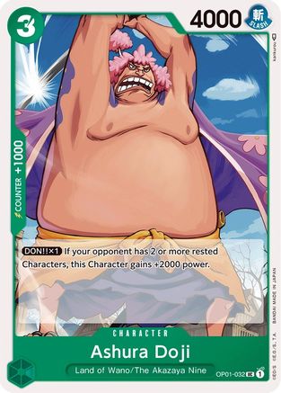 Ashura Doji (OP01-032) - Romance Dawn - Premium One Piece Single from Bandai - Just $0.25! Shop now at Game Crave Tournament Store