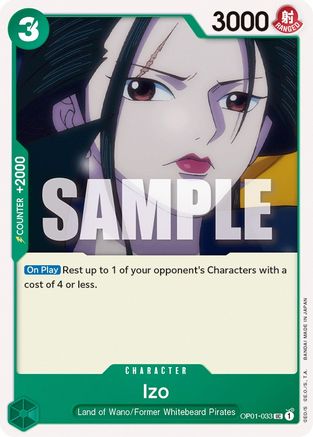 Izo (OP01-033) - Romance Dawn - Premium One Piece Single from Bandai - Just $0.25! Shop now at Game Crave Tournament Store
