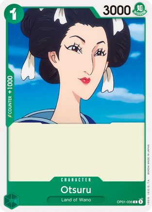 Otsuru (OP01-036) - Romance Dawn - Premium One Piece Single from Bandai - Just $0.25! Shop now at Game Crave Tournament Store
