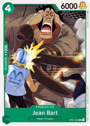 Jean Bart (OP01-045) - Romance Dawn - Premium One Piece Single from Bandai - Just $0.25! Shop now at Game Crave Tournament Store