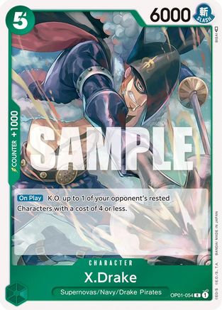 X.Drake (054) (OP01-054) - Romance Dawn Foil - Premium One Piece Single from Bandai - Just $0.15! Shop now at Game Crave Tournament Store