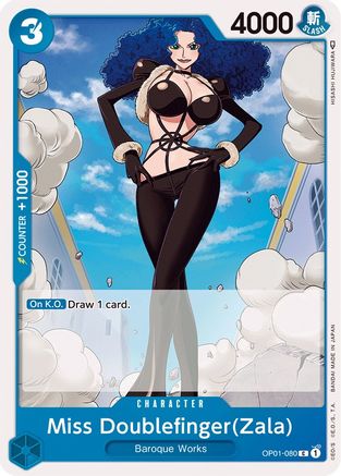Miss Doublefinger (Zala) (OP01-080) - Romance Dawn - Premium One Piece Single from Bandai - Just $0.25! Shop now at Game Crave Tournament Store