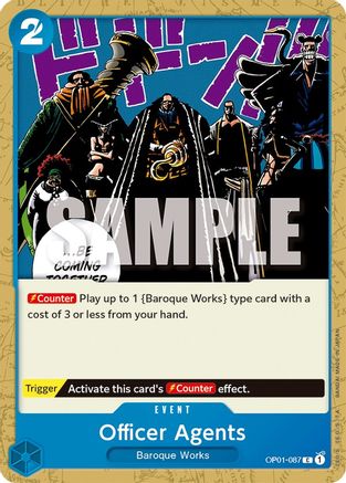 Officer Agents (OP01-087) - Romance Dawn - Premium One Piece Single from Bandai - Just $0.08! Shop now at Game Crave Tournament Store