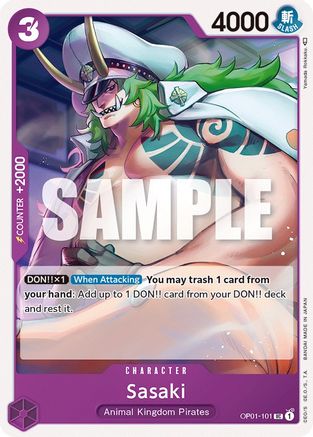 Sasaki (OP01-101) - Romance Dawn - Premium One Piece Single from Bandai - Just $0.32! Shop now at Game Crave Tournament Store