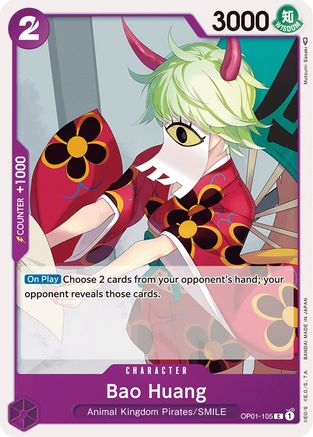 Bao Huang (OP01-105) - Romance Dawn - Premium One Piece Single from Bandai - Just $0.08! Shop now at Game Crave Tournament Store