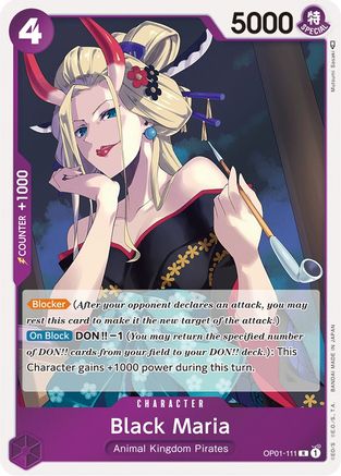 Black Maria (OP01-111) - Romance Dawn Foil - Premium One Piece Single from Bandai - Just $0.25! Shop now at Game Crave Tournament Store