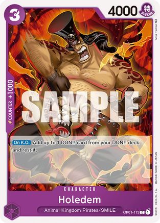 Holedem (OP01-113) - Romance Dawn - Premium One Piece Single from Bandai - Just $0.25! Shop now at Game Crave Tournament Store