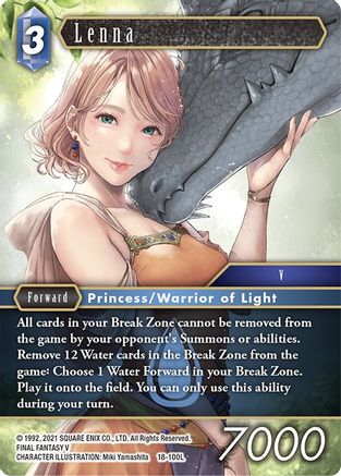 Lenna (RESURGENCE OF POWER) Foil - Premium Final Fantasy Single from Resurgence of Power - Just $2.38! Shop now at Game Crave Tournament Store