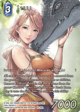 Lenna (Full Art) (RESURGENCE OF POWER) Foil - Premium Final Fantasy Single from Resurgence of Power - Just $20.08! Shop now at Game Crave Tournament Store
