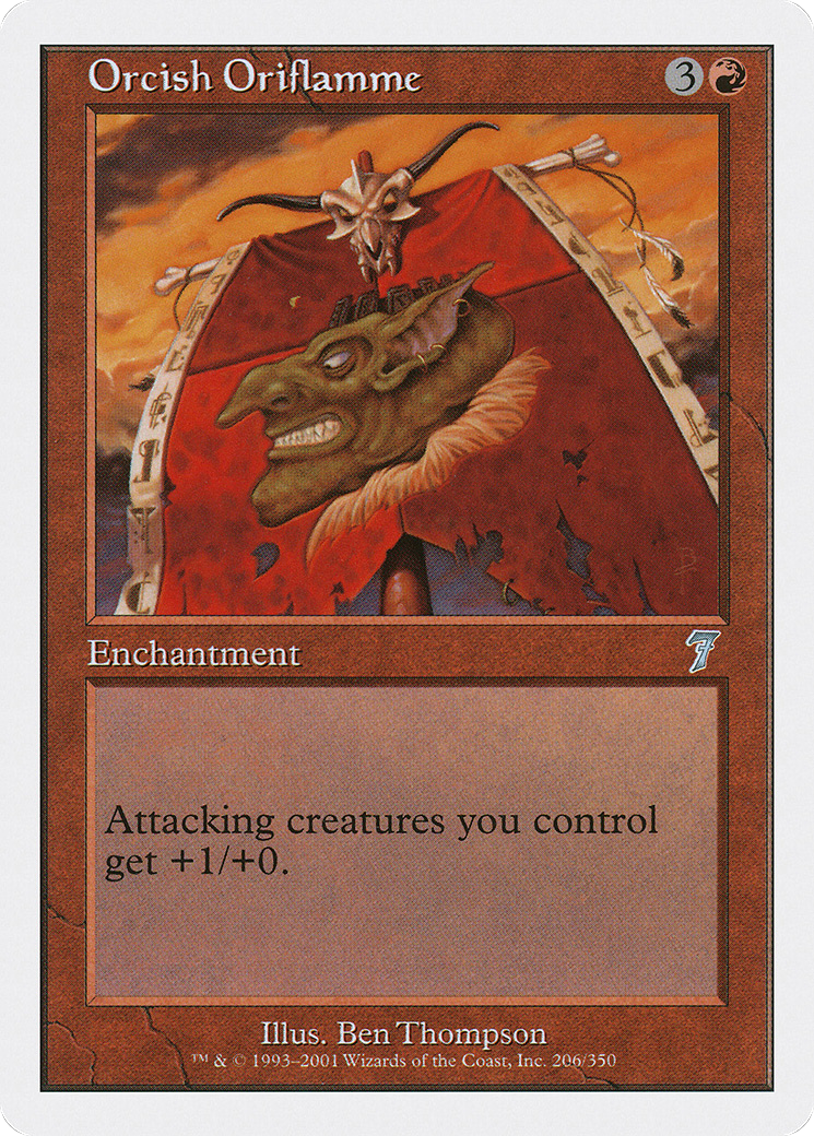 Orcish Oriflamme (7ED-206) - Seventh Edition - Premium MTG Single from Wizards of the Coast - Just $0.25! Shop now at Game Crave Tournament Store