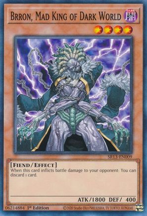 Brron, Mad King of Dark World (SR13-EN009) - Structure Deck: Dark World 1st Edition - Premium Yugioh Single from Konami - Just $0.25! Shop now at Game Crave Tournament Store