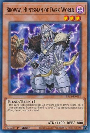 Broww, Huntsman of Dark World (SR13-EN011) - Structure Deck: Dark World 1st Edition - Premium Yugioh Single from Konami - Just $0.23! Shop now at Game Crave Tournament Store