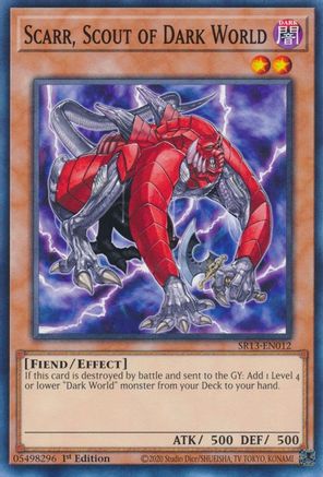 Scarr, Scout of Dark World (SR13-EN012) - Structure Deck: Dark World 1st Edition - Premium Yugioh Single from Konami - Just $0.25! Shop now at Game Crave Tournament Store