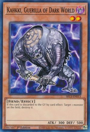 Kahkki, Guerilla of Dark World (SR13-EN013) - Structure Deck: Dark World 1st Edition - Premium Yugioh Single from Konami - Just $0.25! Shop now at Game Crave Tournament Store