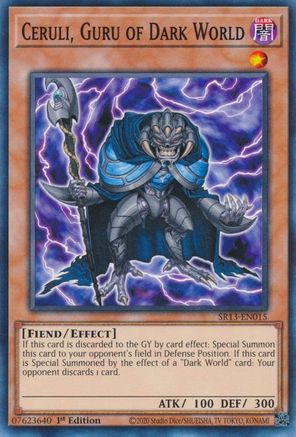 Ceruli, Guru of Dark World (SR13-EN015) - Structure Deck: Dark World 1st Edition - Premium Yugioh Single from Konami - Just $0.25! Shop now at Game Crave Tournament Store