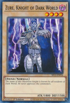 Zure, Knight of Dark World (SR13-EN016) - Structure Deck: Dark World 1st Edition - Premium Yugioh Single from Konami - Just $0.25! Shop now at Game Crave Tournament Store