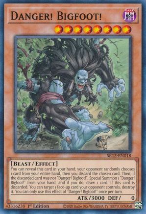 Danger! Bigfoot! (SR13-EN018) - Structure Deck: Dark World 1st Edition - Premium Yugioh Single from Konami - Just $0.26! Shop now at Game Crave Tournament Store