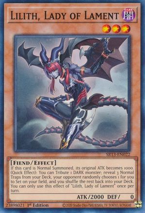 Lilith, Lady of Lament (SR13-EN022) - Structure Deck: Dark World 1st Edition - Premium Yugioh Single from Konami - Just $0.25! Shop now at Game Crave Tournament Store