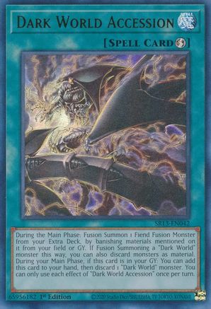 Dark World Accession (SR13-EN042) - Structure Deck: Dark World 1st Edition - Premium Yugioh Single from Konami - Just $0.25! Shop now at Game Crave Tournament Store