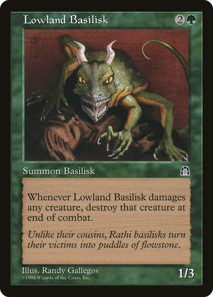 Lowland Basilisk (STH-109) - Stronghold - Premium MTG Single from Wizards of the Coast - Just $0.08! Shop now at Game Crave Tournament Store