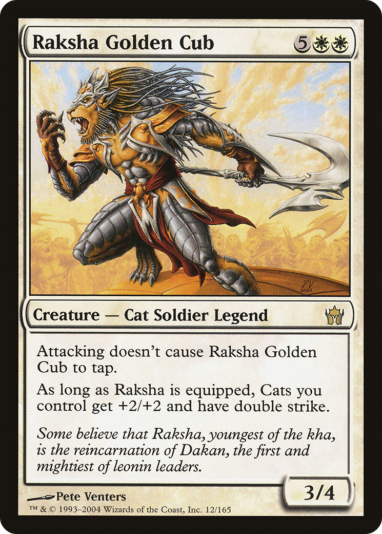 Raksha Golden Cub (5DN-012) - Fifth Dawn - Premium MTG Single from Wizards of the Coast - Just $0.21! Shop now at Game Crave Tournament Store