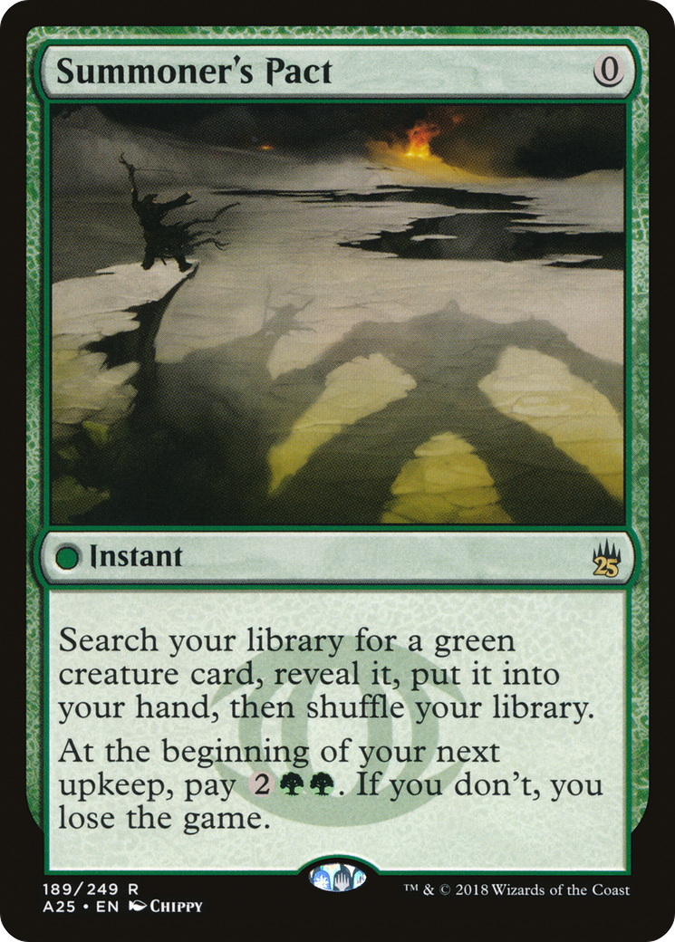 Summoner's Pact (A25-189) - Masters 25 - Premium MTG Single from Wizards of the Coast - Just $0.77! Shop now at Game Crave Tournament Store