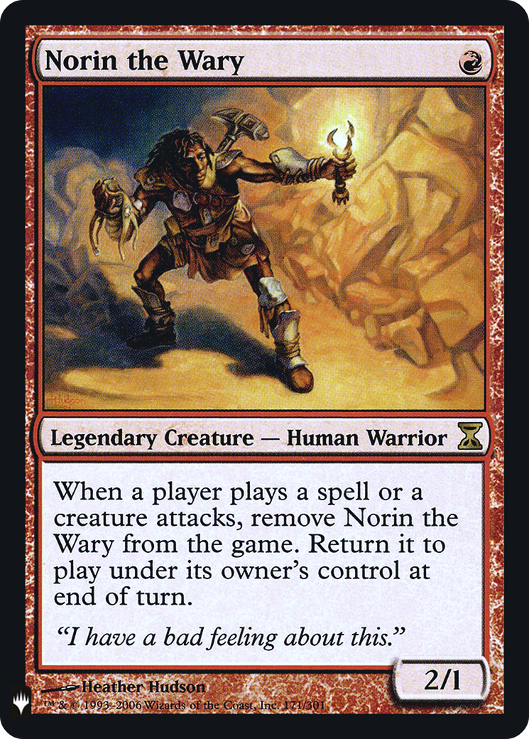 Norin the Wary (FMB1-055) - Mystery Booster Retail Edition Foils Foil - Premium MTG Single from Wizards of the Coast - Just $1.17! Shop now at Game Crave Tournament Store