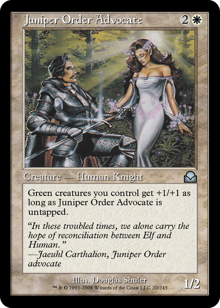 Juniper Order Advocate (ME2-020) - Masters Edition II - Premium MTG Single from Wizards of the Coast - Just $0! Shop now at Game Crave Tournament Store