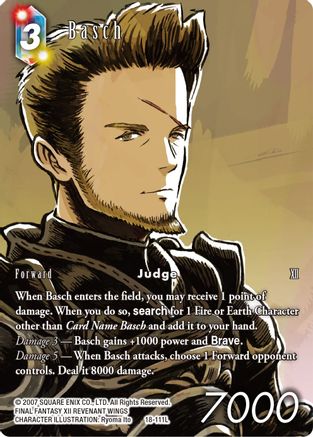 Basch (Full Art) (RESURGENCE OF POWER) Foil - Premium Final Fantasy Single from Resurgence of Power - Just $13.38! Shop now at Game Crave Tournament Store