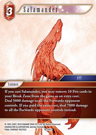 Salamander (RESURGENCE OF POWER) Foil - Premium Final Fantasy Single from Resurgence of Power - Just $0.52! Shop now at Game Crave Tournament Store