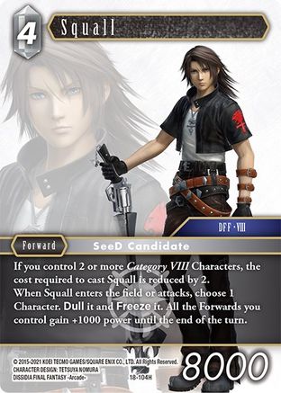 Squall (RESURGENCE OF POWER) - Premium Final Fantasy Single from Resurgence of Power - Just $0.25! Shop now at Game Crave Tournament Store