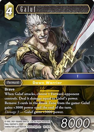 Galuf (RESURGENCE OF POWER) Foil - Premium Final Fantasy Single from Resurgence of Power - Just $0.77! Shop now at Game Crave Tournament Store
