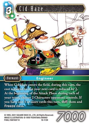 Cid Haze (RESURGENCE OF POWER) Foil - Premium Final Fantasy Single from Resurgence of Power - Just $0.58! Shop now at Game Crave Tournament Store
