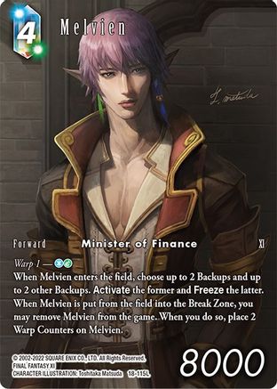 Melvien (Full Art) (RESURGENCE OF POWER) Foil - Premium Final Fantasy Single from Resurgence of Power - Just $3.93! Shop now at Game Crave Tournament Store