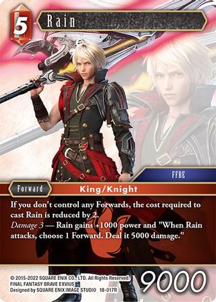 Rain (RESURGENCE OF POWER) Foil - Premium Final Fantasy Single from Resurgence of Power - Just $0.30! Shop now at Game Crave Tournament Store